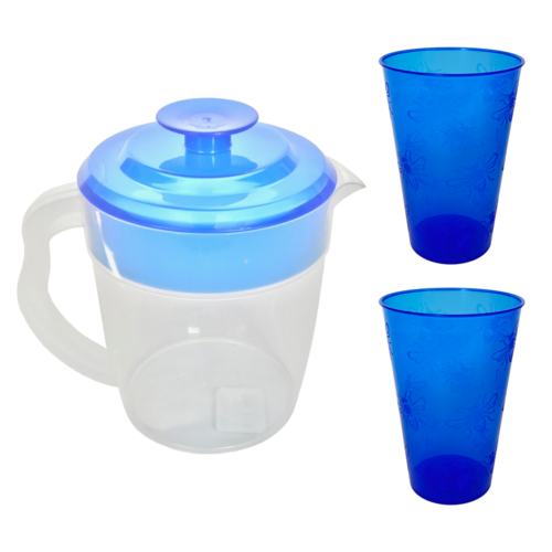 Juego Jarra Pop 1 Lt Con Vasos