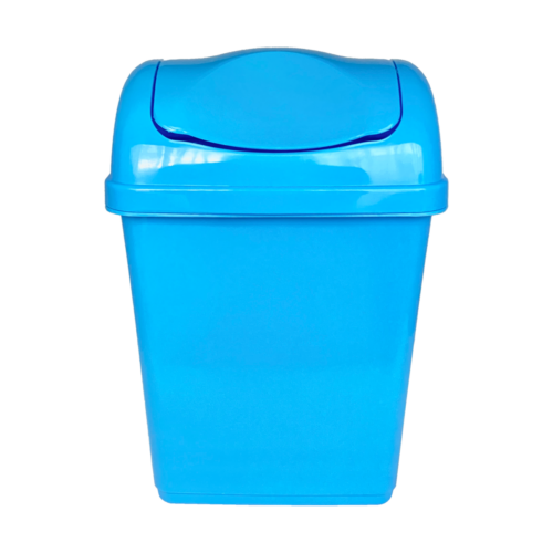 0022AZ Bote Rectangular C/Balancin Azul