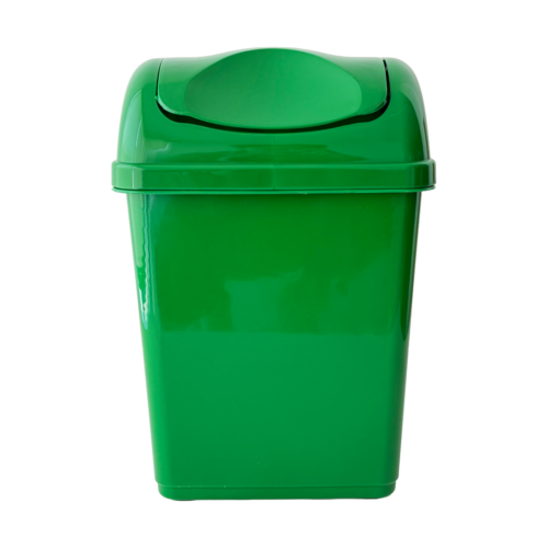Bote Rectangular C/Balancin Verde