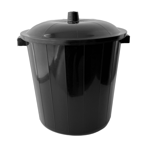 Cesto Pop Negro C/Tapa