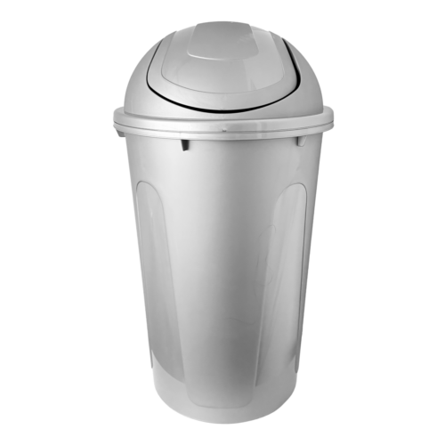 0057GR Bote Pooky 50 Lts C/Balancin Gris