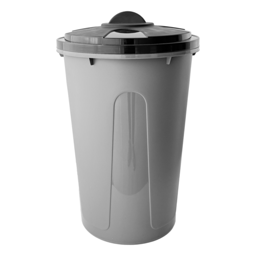 0059G Cesto Pooky 50 Lt C/Tapa Eco Gris