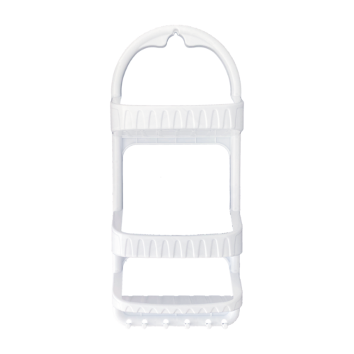 0107BL Organizador De Baño Blanco