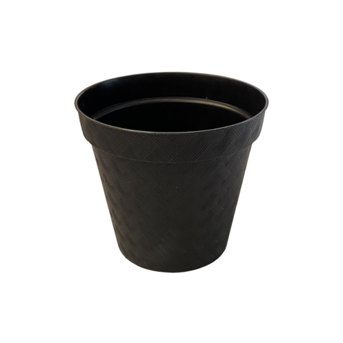 0113N Maceta Bejuco 4 Negra