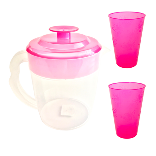 0159 Juego Jarra Pop 1 Lt Con Vasos