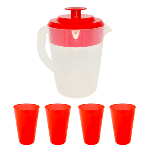 0190 Juego Jarra Pop 2 Lt Con Vasos