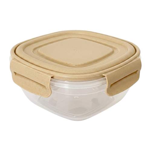 0202 Recipiente Broche Cuadrado 500Ml