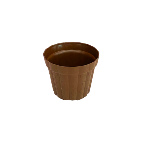 0211C Maceta Bamboo 3 Chocolate