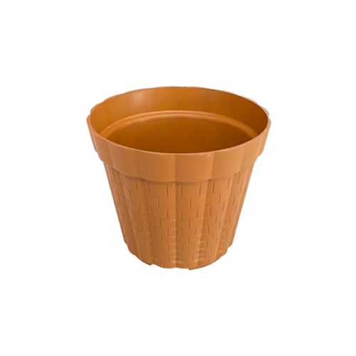 0213B Maceta Bamboo 4 Barro