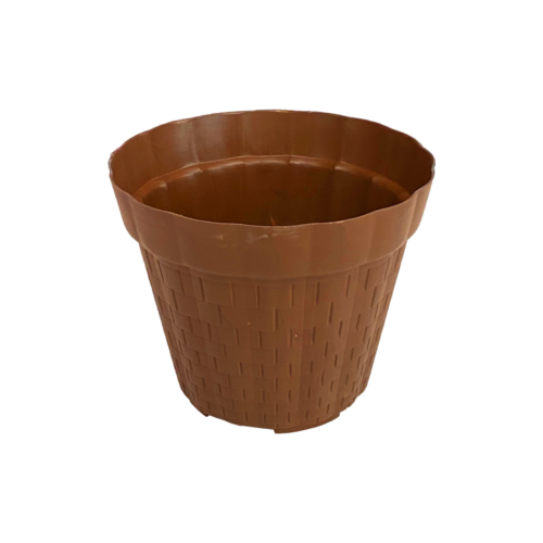 0214C Maceta Bamboo 5 Chocolate