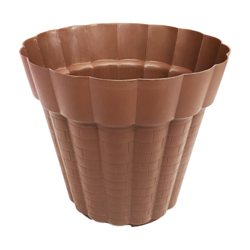 0217C Maceta Bamboo 8 Chocolate
